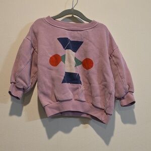 Bobo Choses Lavender Lucky Star Sweatshirt 2-3 Years Geometric Shapes